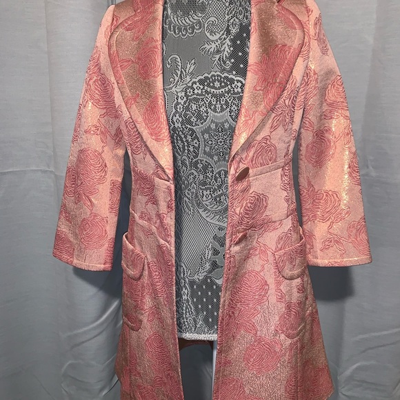 Banana Republic silk blend trench 3/4 sleeve sz XS - Picture 2 of 5
